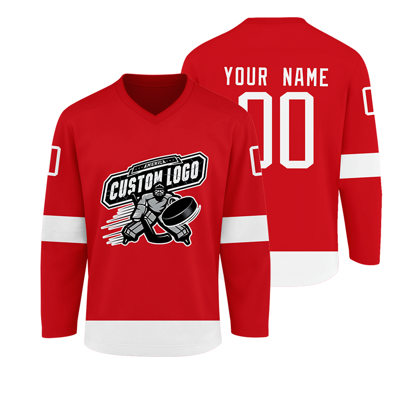 Stitched Printed Name Number Custom Hockey Team Uniform with Team Name and Player Number for Teams Players Fans Men Women Youth Kids