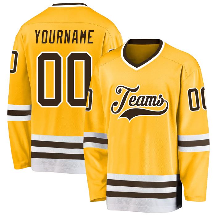 Custom Ice Hockey Jersey Stitched Printed Name Number Logo for Hockey Fans with Stitched Printed Name Number Logo for Team Uniforms