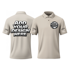 Custom Uniform Printed Polo Shirt for Brand Promotion with Printed Logo Name Text