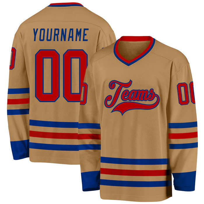 Custom Hockey Shirt with Team Name and Logo Stitched Printed Name Number with Stitched Printed Name Number Logo for Team Uniforms