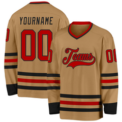 Custom Ice Hockey Team Jersey with Sleeve Number for Men Women Youth Kids with Personalized Team Name Logo Number for Adults and Kids
