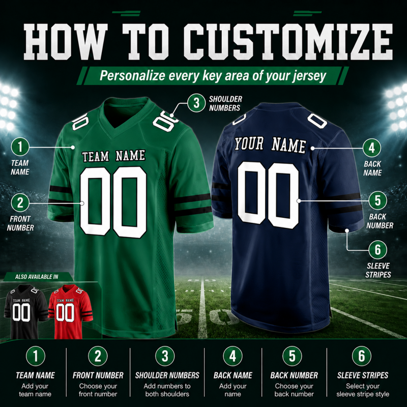 Custom Football Uniform Striped for Pep Rally Outfit