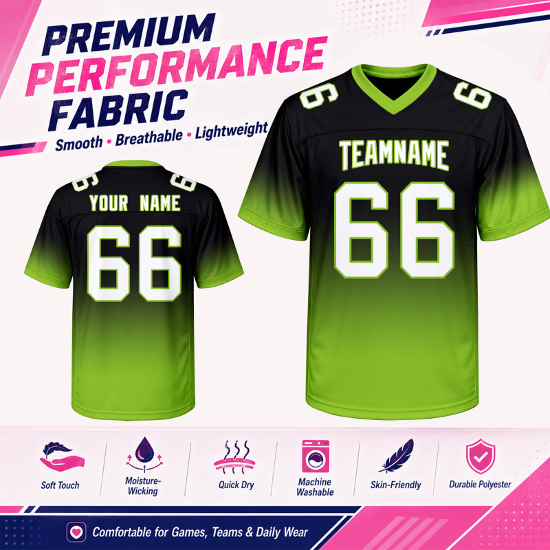 Stitched Printed Team Logo Custom Football Team Jersey for Sports Party Outfit