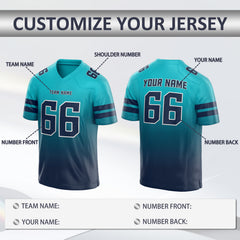 Personalized Team Football Jersey with Custom Patch Logo for Little League Teams