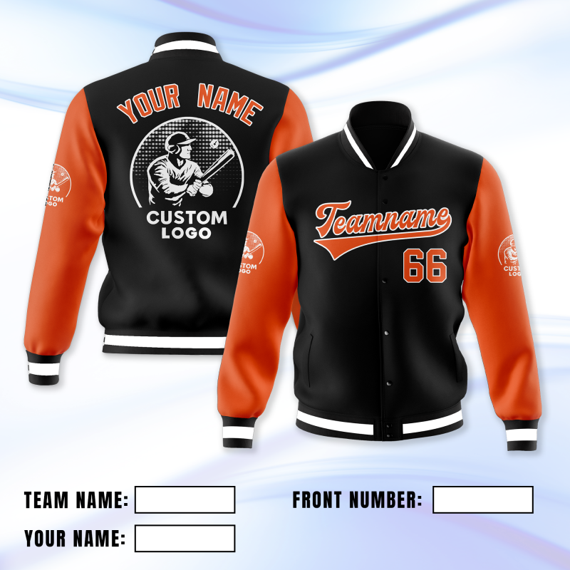 Custom Team Jacket with Personalized Name and Logo Printed and Embroidered for Company Employees