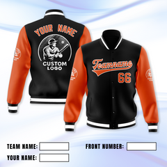 Custom Team Jacket with Personalized Name and Logo Printed and Embroidered for Company Employees