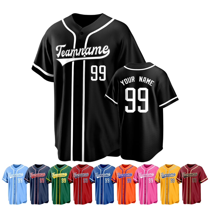 Custom Baseball Shirt School Team with Personalized Name Number