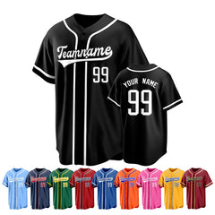 Custom Baseball Shirt School Team with Personalized Name Number