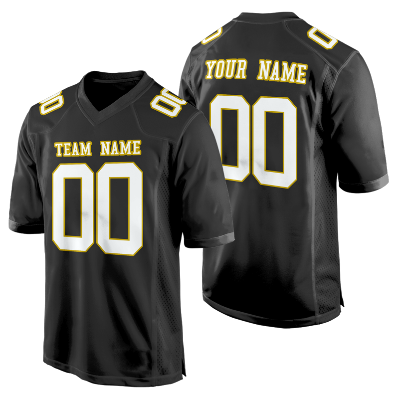 Personalized American Football Jersey with Custom Lettering with Stitched Printed