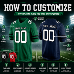 Personalized Team Football Jersey Practice Style for Party Wear