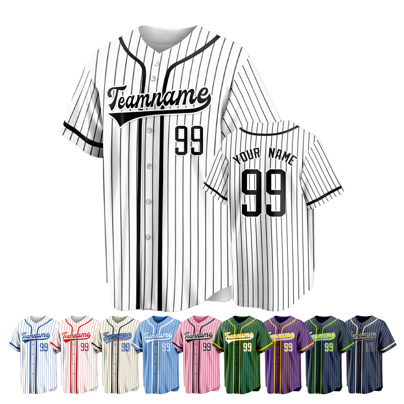 Custom Baseball Jersey Loose Fit with Full Custom Design