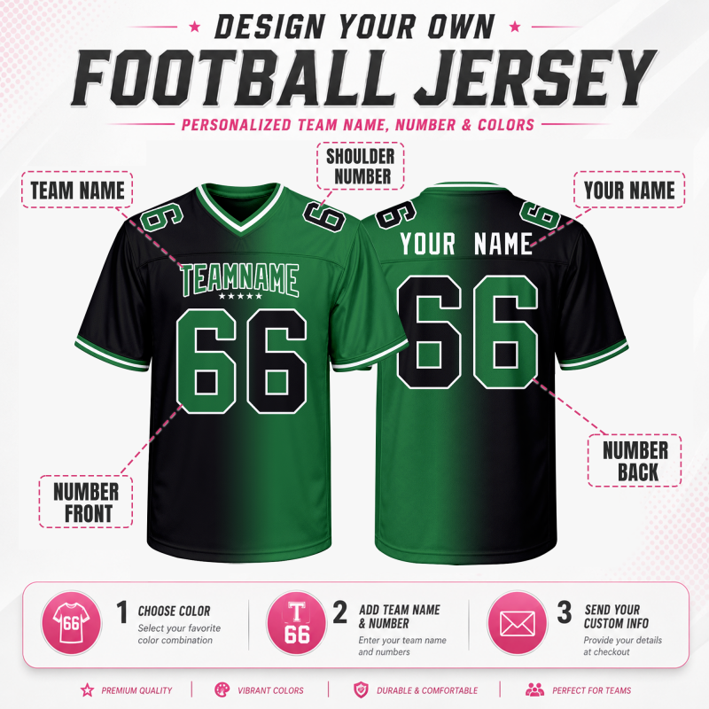 Stitched Printed Name Number Logo Custom Football Fan Shirt for Tailgate Party