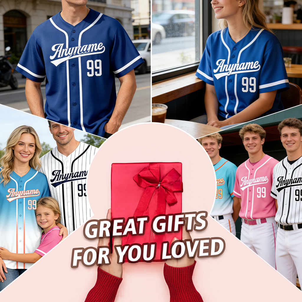 Custom Baseball Team Jersey with Custom Text and Number for Practice Wear