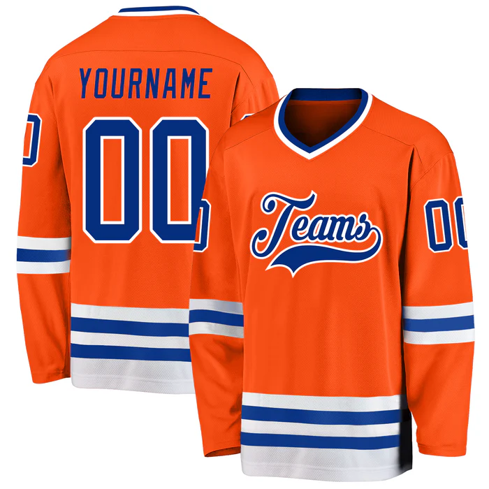 Custom Hockey Fan Jersey with Front Team Name and Back Number Team Uniform with Stitched Printed Name Number Logo for Team Uniforms