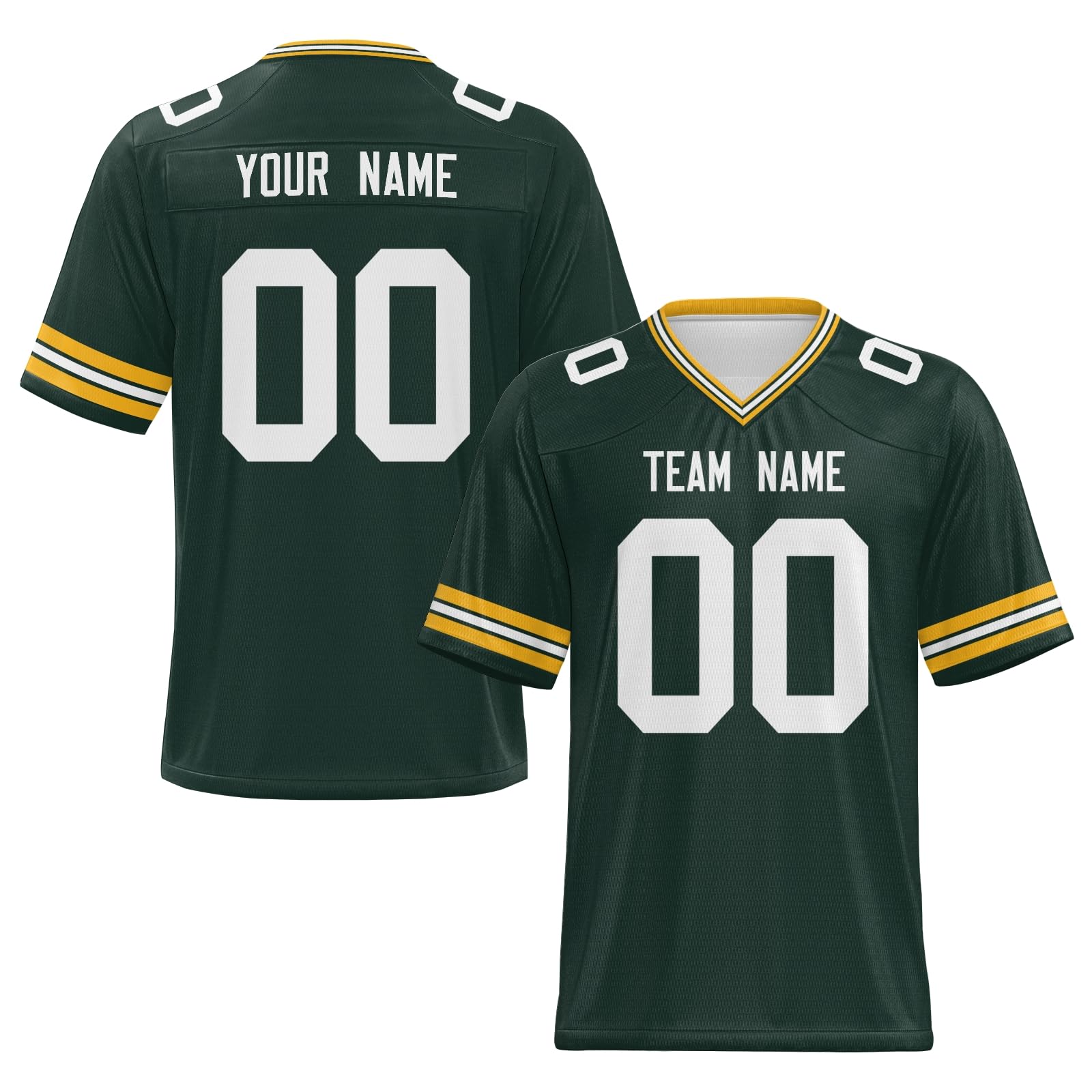 Athletic Personalized Football Team Jersey for Youth Kids Preschool