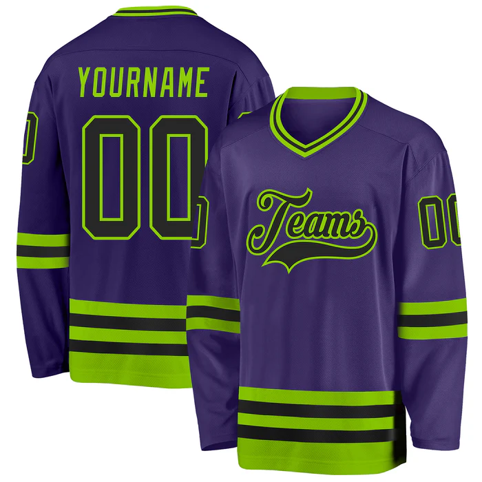 Custom Hockey Uniform with Your Name and Number with Stitched Printed Hockey Design for Teams Players Fans Men Women Youth Kids