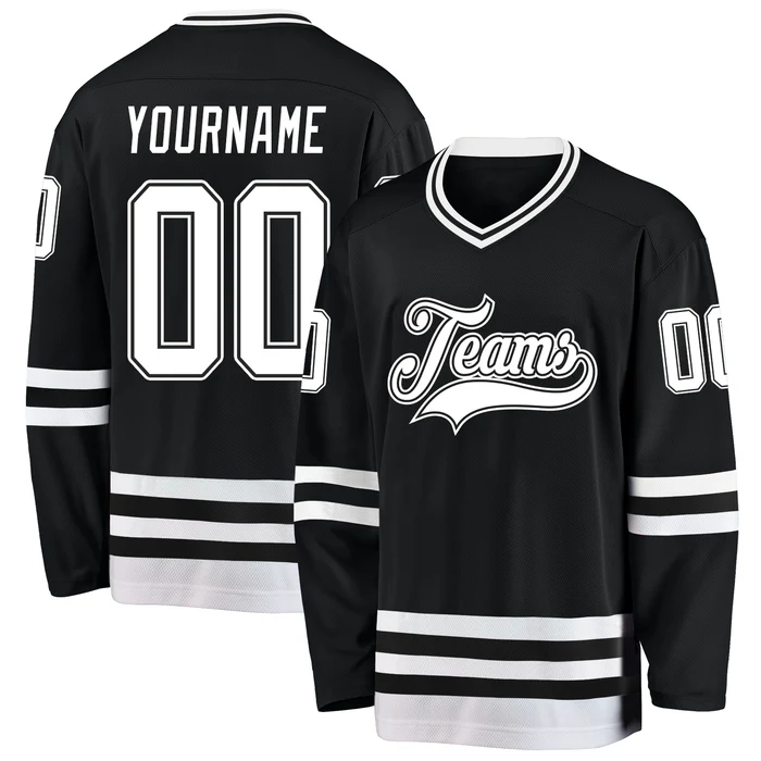 Mesh Personalized Hockey Team Jersey Stitched Printed Personalization with Stitched Printed Name Number Team Logo for Men Women Youth Kids