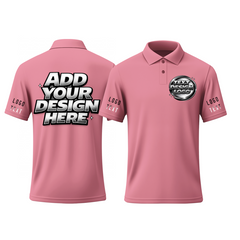 Personalized Printed Polo Uniform with Printed Logo Name Text for Club Event