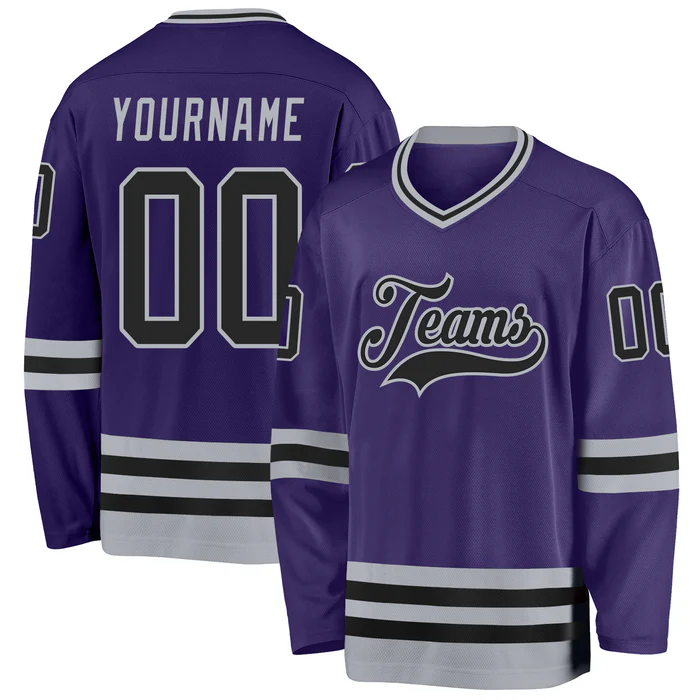 Custom Hockey Jersey with Team Logo and Number Game Day Shirt with Personalized Player Details for Teams Families and Fans