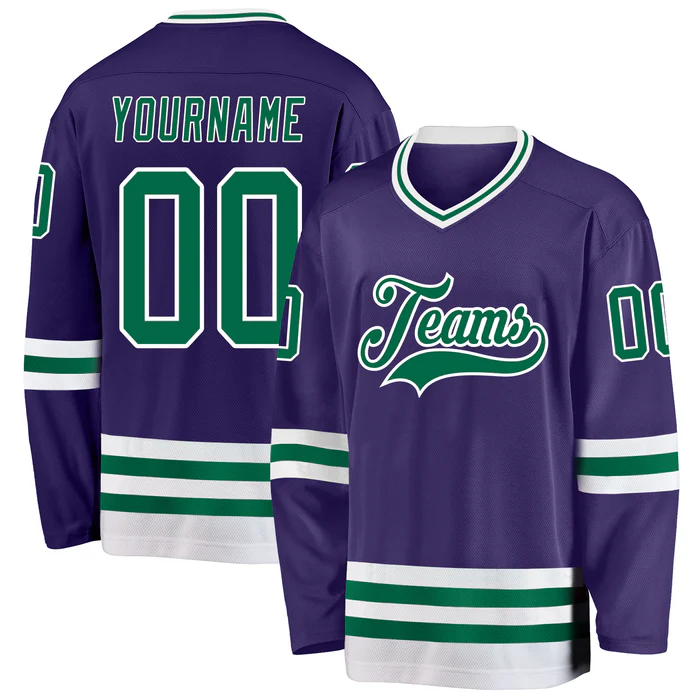 Custom Hockey Uniform Authentic Style Team Jersey with Custom Logo Name Number for School Teams and Fan Groups