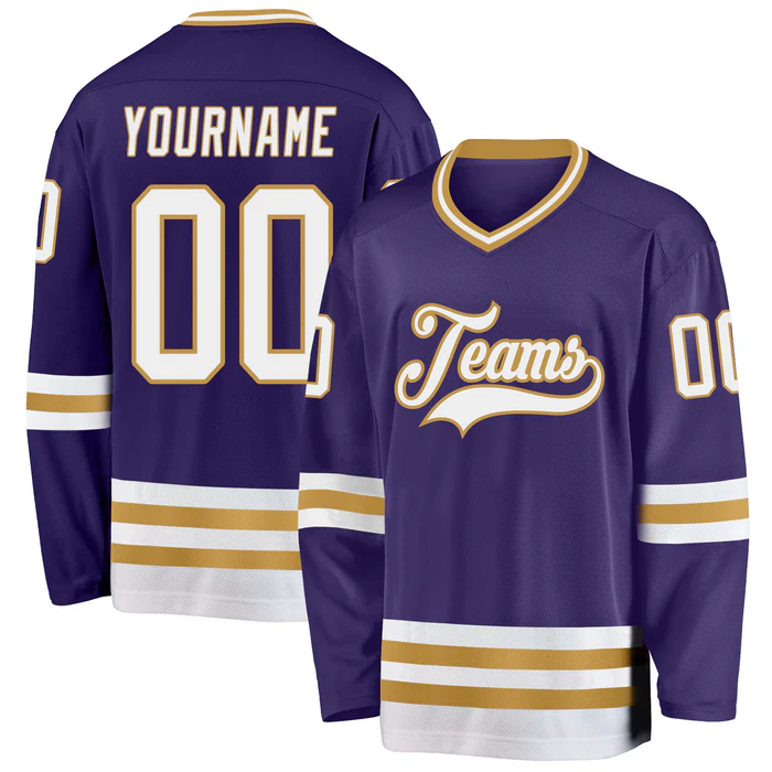 Custom Hockey Uniform Streetwear for Fan Groups with Custom Names Numbers Logos for Rink Events and Team Photos