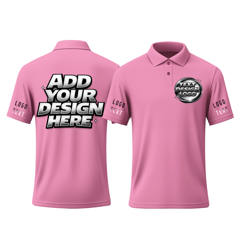 Durable Personalized Printed Polo Uniform for Office Staff and Team Gift