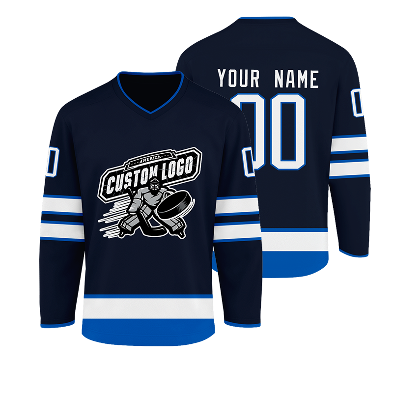 Personalized Hockey Team Jersey with Custom Team Logo Hockey Gift with Personalized Player Details for Teams Families and Fans