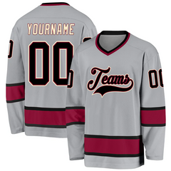 Custom Hockey Game Jersey for Group Orders and Family Game Day Outfit with Personalized Team Name Logo Number for Adults and Kids