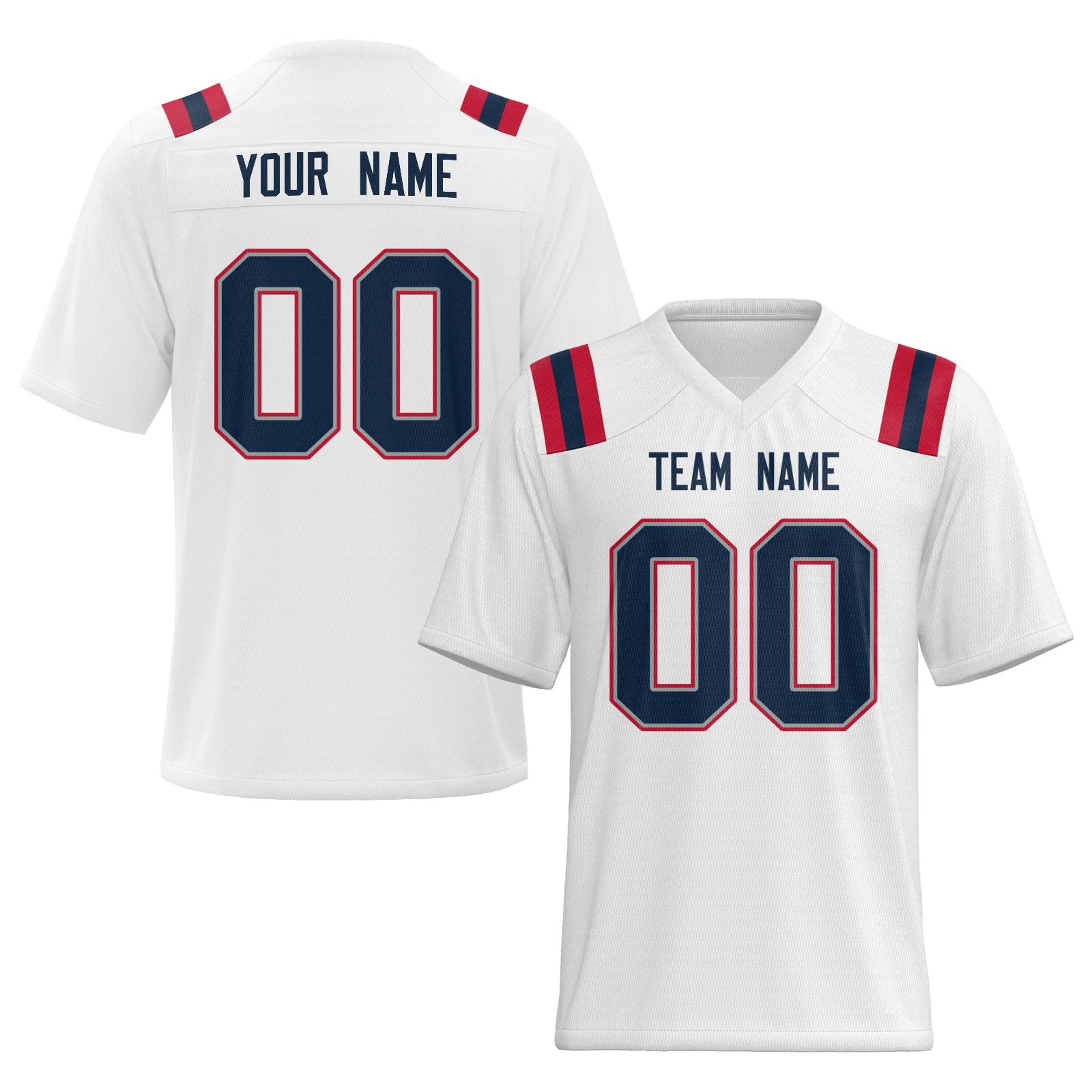 Personalized Football Team Jersey with Team Name and Logo with Stitched Printed