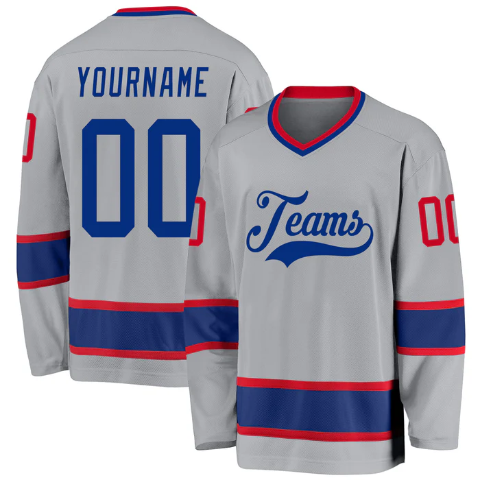 Custom Hockey Shirt Stitched Printed Team Customization with Stitched Printed Name Number Logo for Team Uniforms