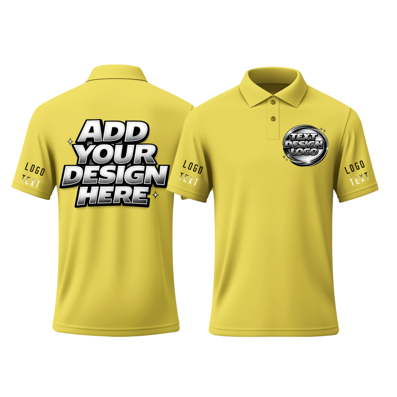 Custom Uniform Printed Polo Shirt for Hotel Uniform with Printed Logo Name Text