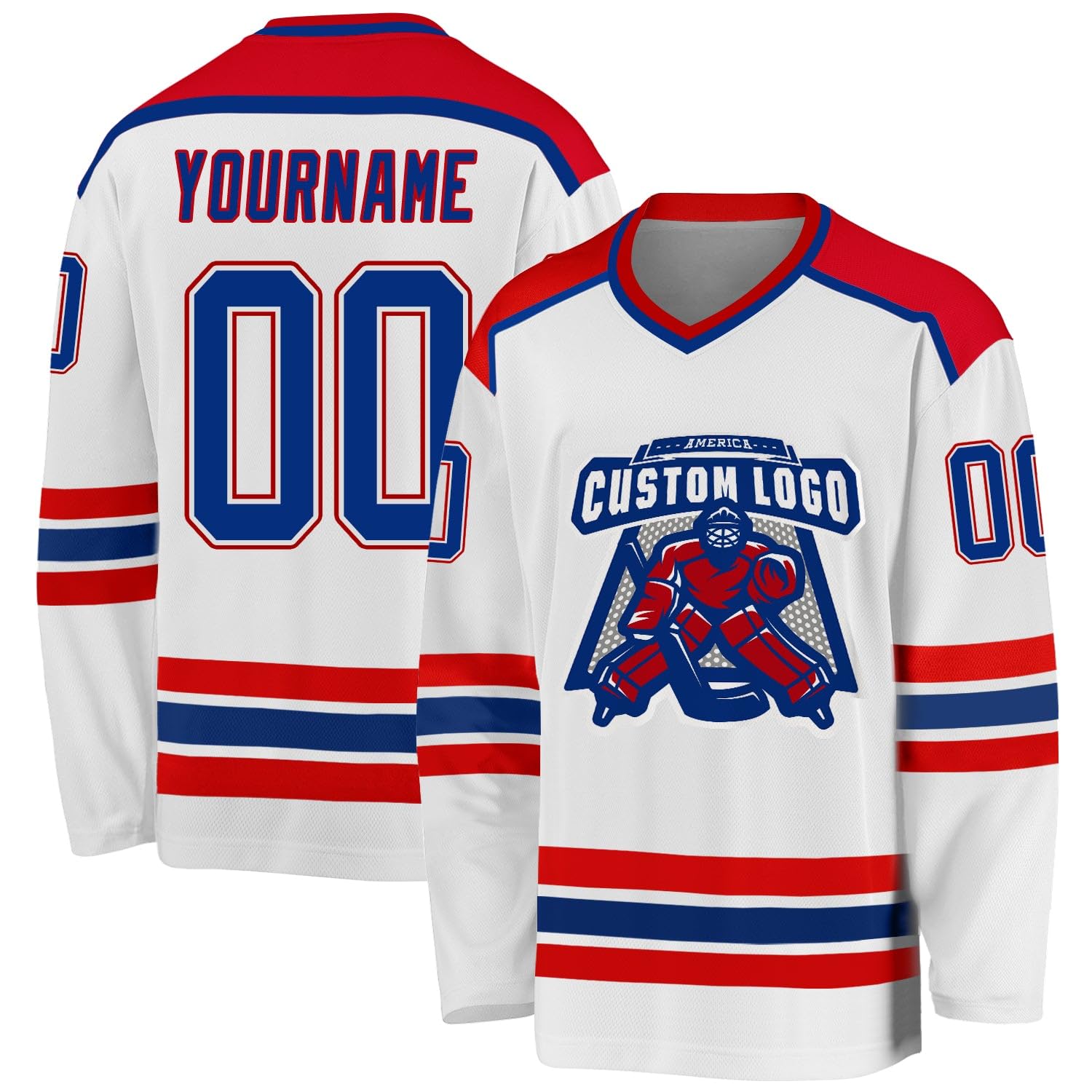 Stitched Printed Personalization Custom Youth Hockey Jersey with Stitched Printed Name Number Team Logo for Men Women Youth Kids