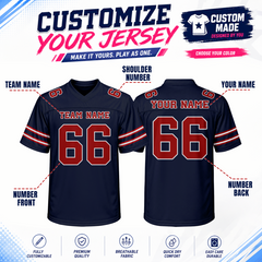 Stitched Printed Team Logo Custom Football Shirt with Back Name and Number