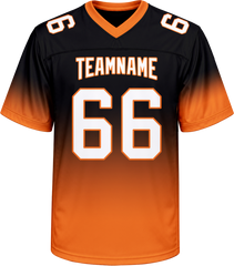 V Neck Custom Team Football Uniform Stitched Printed Team Logo
