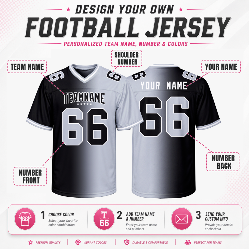 Custom Football Team Jersey for Football Players and Fan Appreciation Day