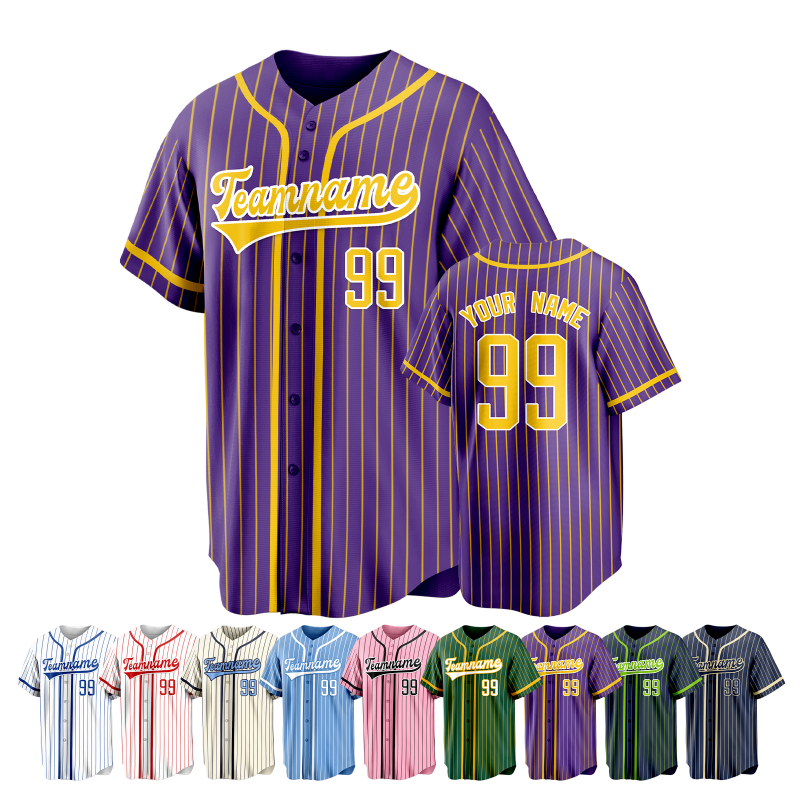 Personalized Baseball Jersey with Name and Number for Adults and Kids