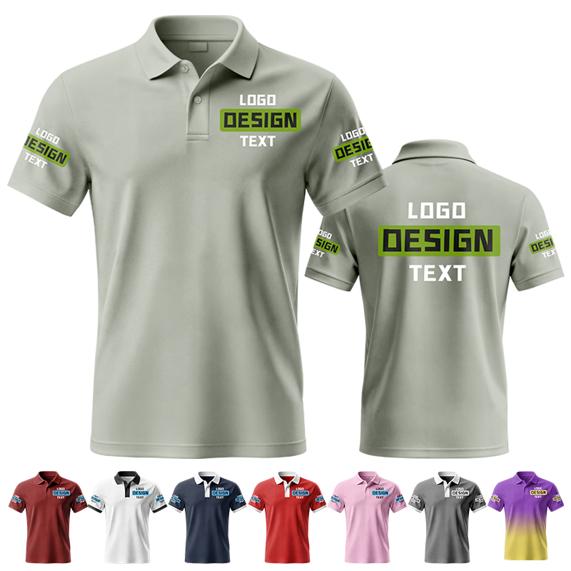Custom Team Printed Polo Shirt with Brand Logo for Casual Friday