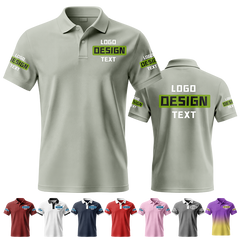 Custom Team Printed Polo Shirt with Brand Logo for Casual Friday