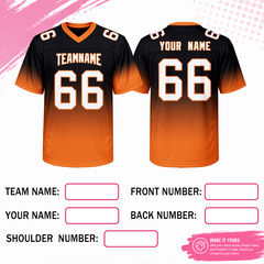 V Neck Custom Team Football Uniform Stitched Printed Team Logo