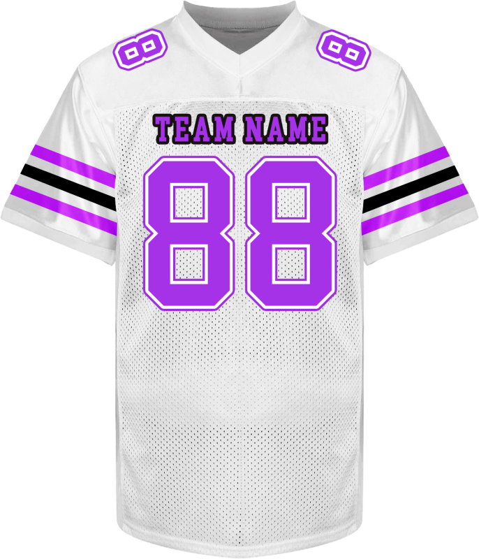 Stitched Printed Name Number Custom Football Fan Shirt with Personalized Name Number