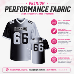 Custom Football Team Jersey for Football Players and Fan Appreciation Day