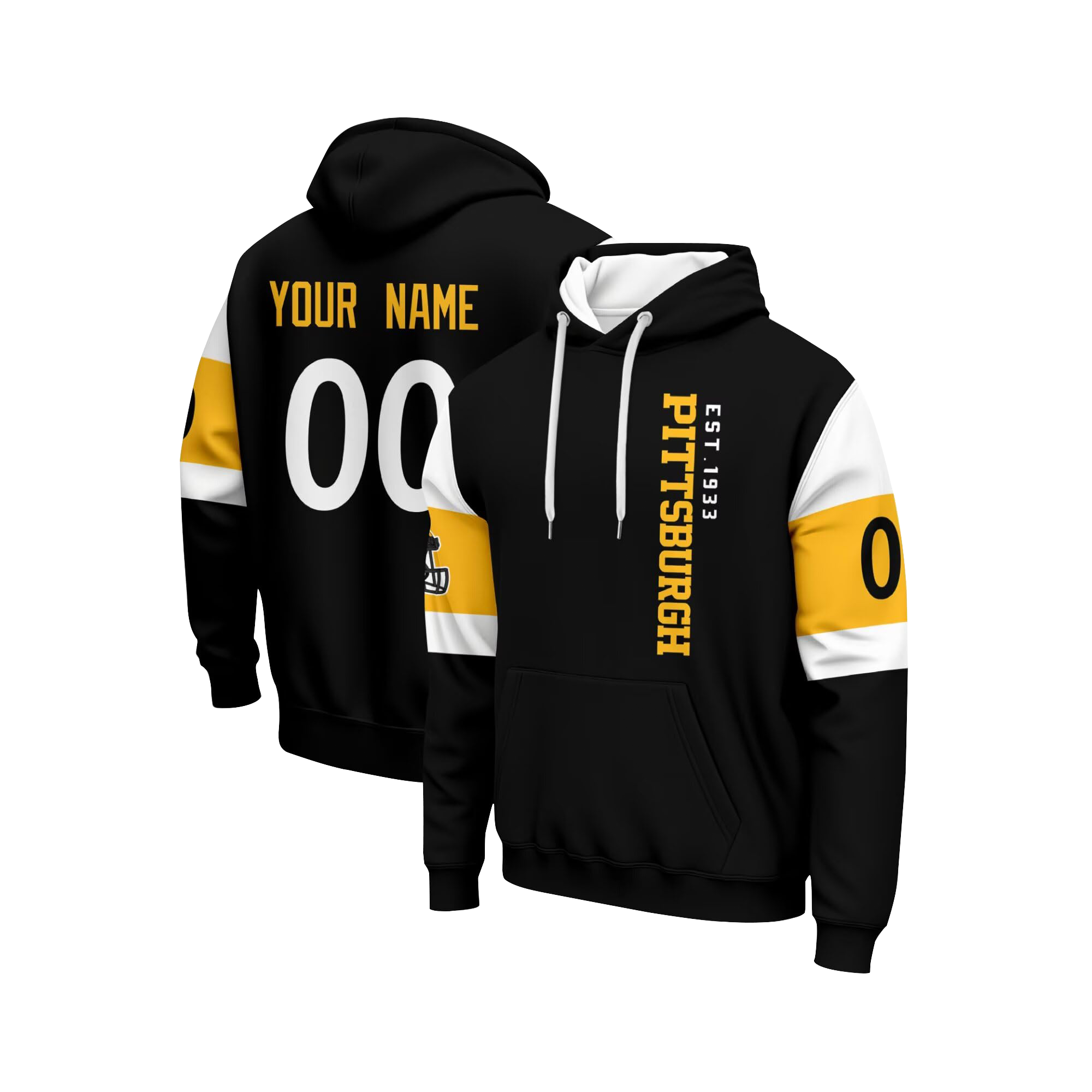 Personalized Printed Sweatshirt with Custom Text and Logo for Sports Teams