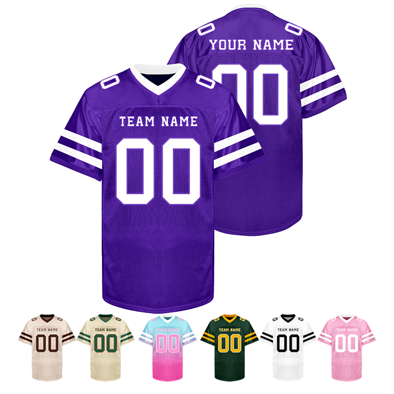 Custom Football Fan Shirt with Back Name and Number Football Gift