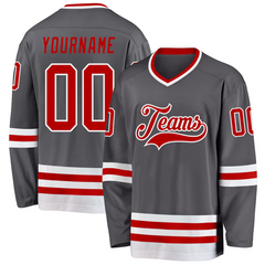 Custom Hockey Fan Jersey Sporty for Fundraiser Event with Personalized Team Name Logo Number for Adults and Kids