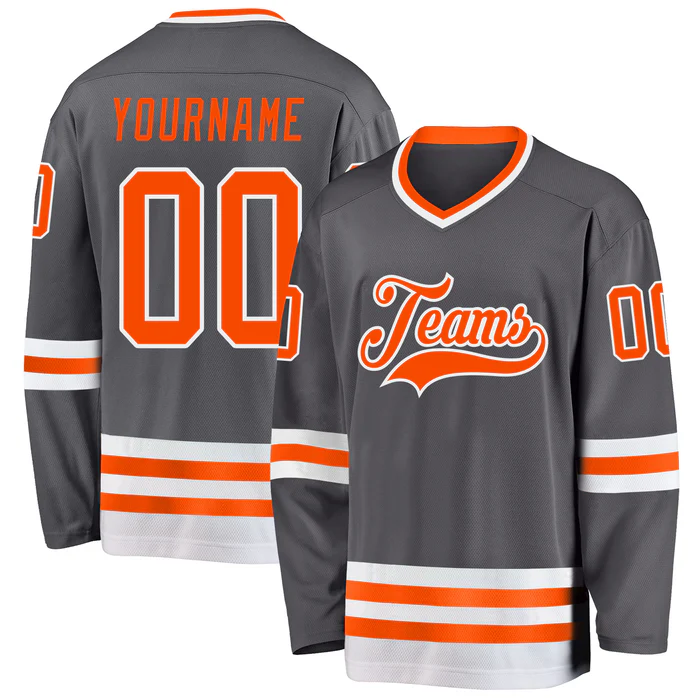 Custom Hockey Fan Shirt with Player Name and Number with Player Name Number Team Logo for Game Day and Gifts