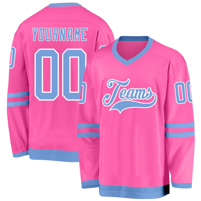 Personalized Hockey Jersey with Full Custom Design Game Day Shirt with Custom Chest Logo Back Name Number and Sleeve Patch