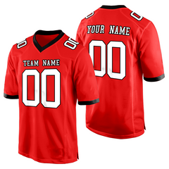 Custom Team Football Uniform with Team Name and Logo with Stitched Printed
