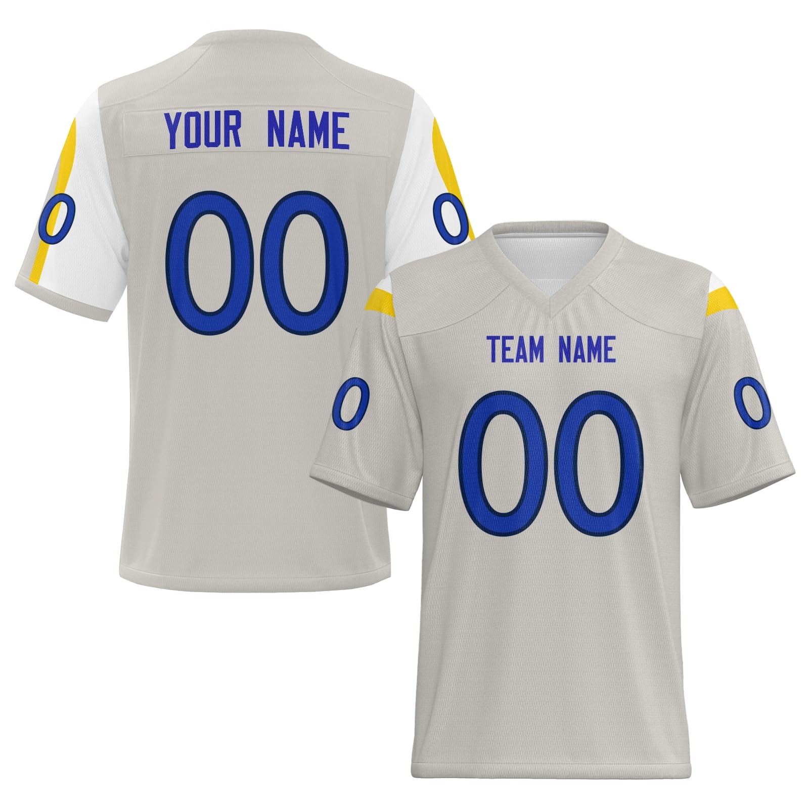 Custom Football Fan Shirt Practice Style Stitched Printed Personalization