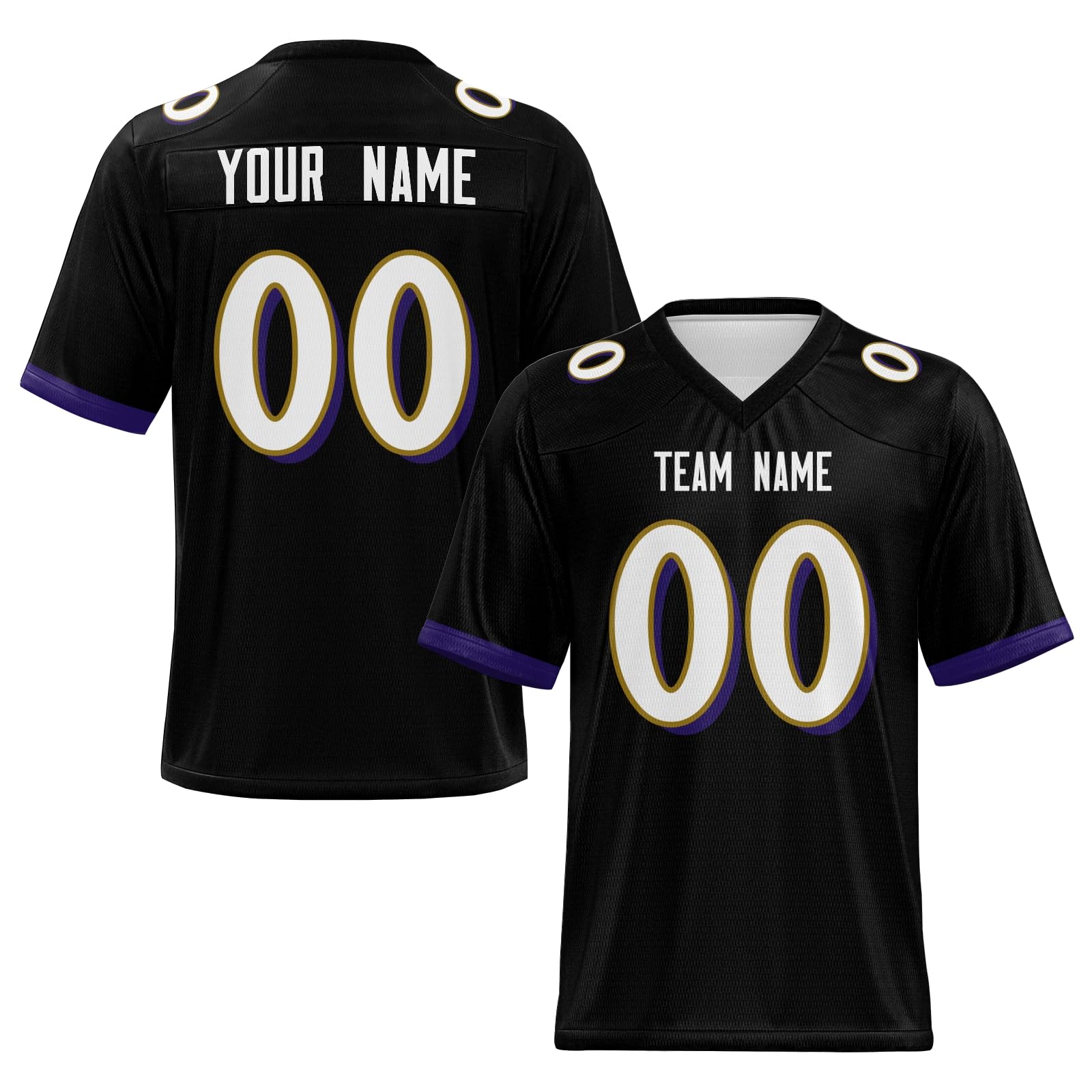 Stitched Printed Personalized Team Football Jersey for Team Gift