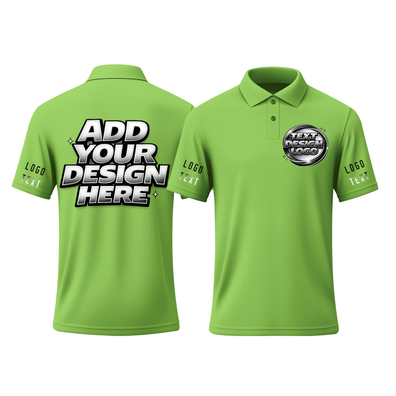 Personalized Team Printed Polo Shirt with Printed Logo Name for Men Women Youth